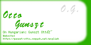 otto gunszt business card